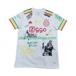 Camisola AFC Ajax Bob Marley Special Homem Equipamento Primeiro 2025 Manga Curta